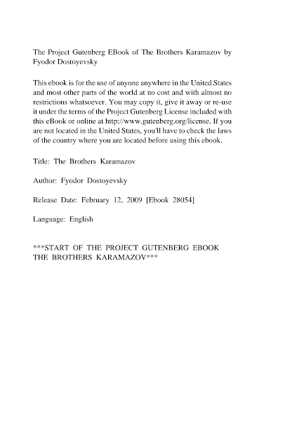 Cover of The Brothers Karamazov