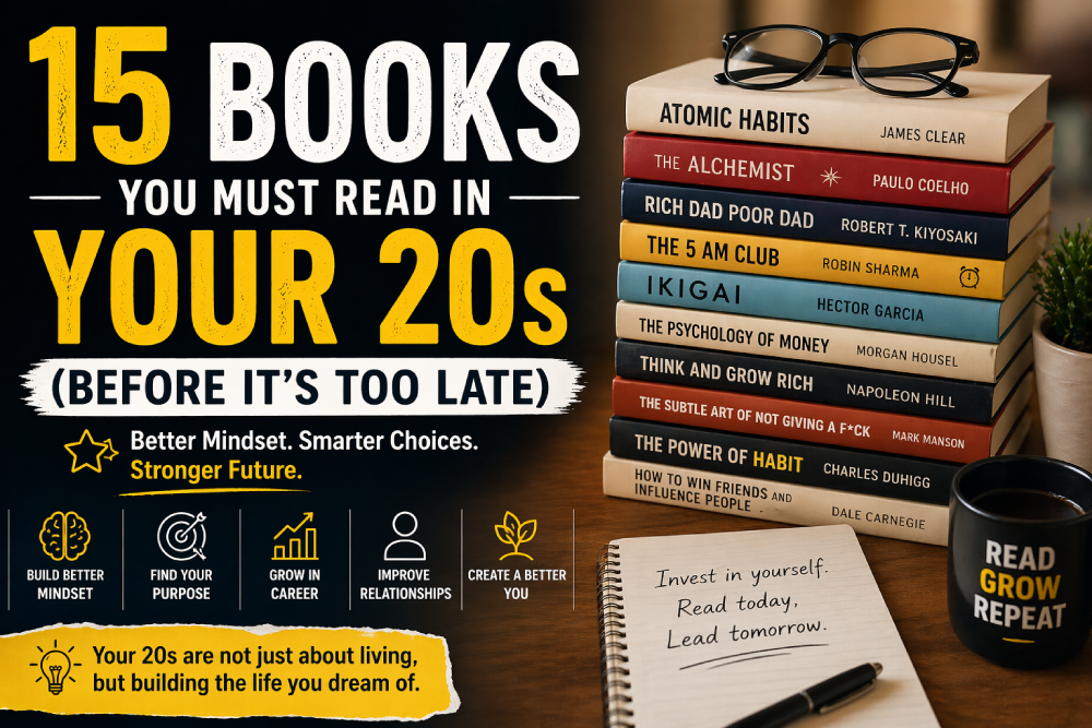 15 Books You Must Read in Your 20s (Before It's Too Late)