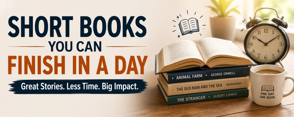 ⚡ Top Short Books You Can Finish in a Day (Under 200 Pages)