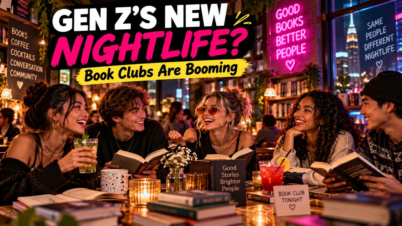 Why Gen Z Is Turning Book Clubs Into the New Nightlife