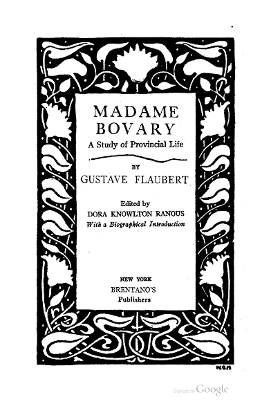Cover of Madame Bovary
