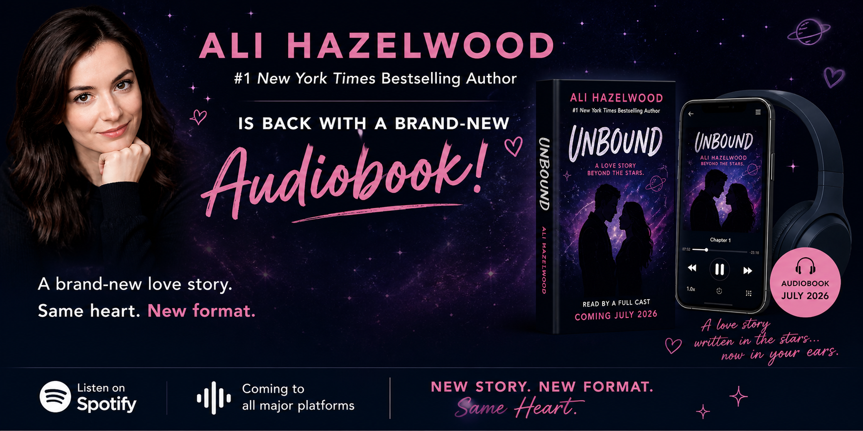 Ali Hazelwood is Releasing Unbound as an Audiobook First in July 2026