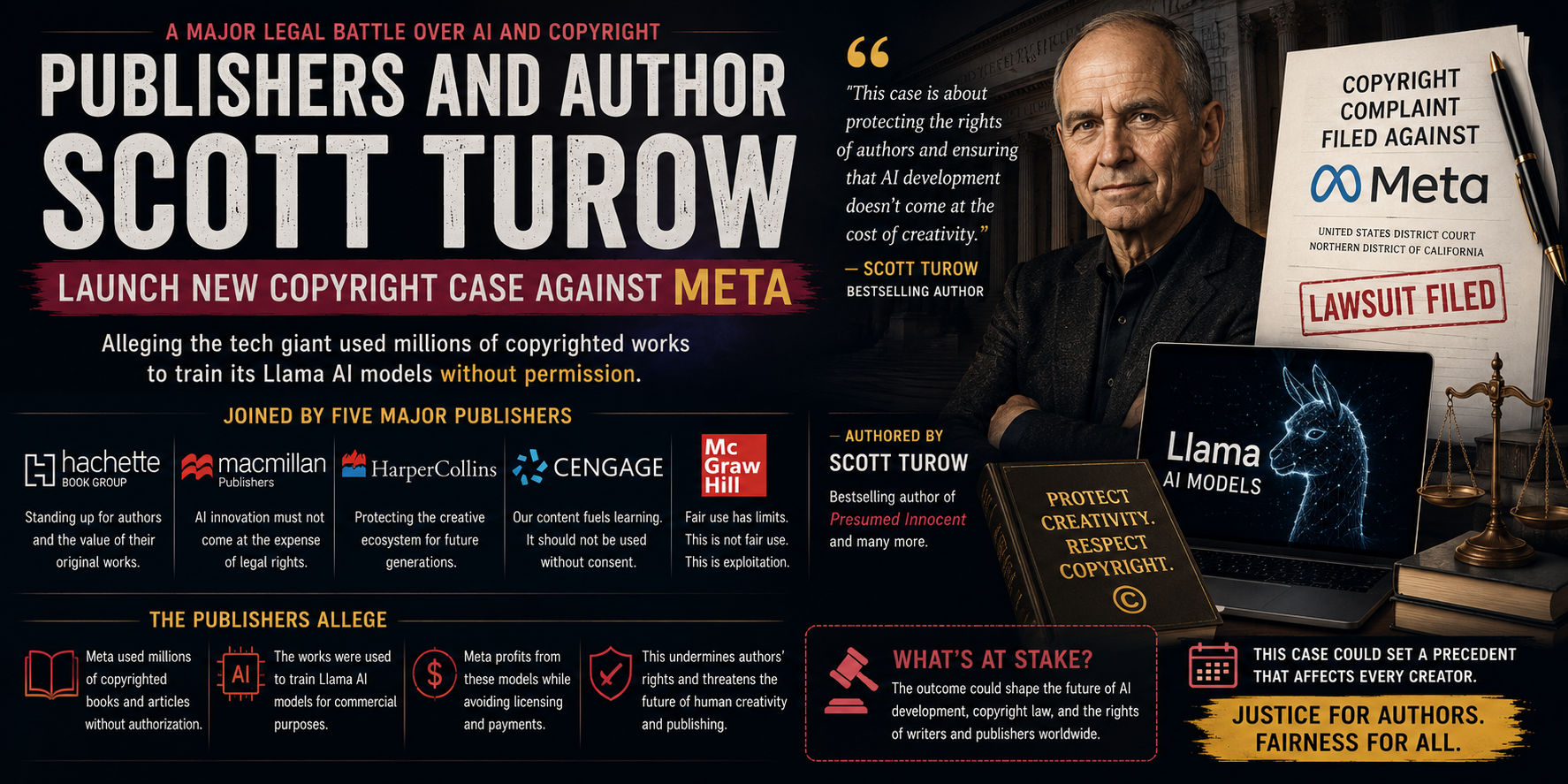 Authors and Publishers Launch New Copyright Case Against Meta