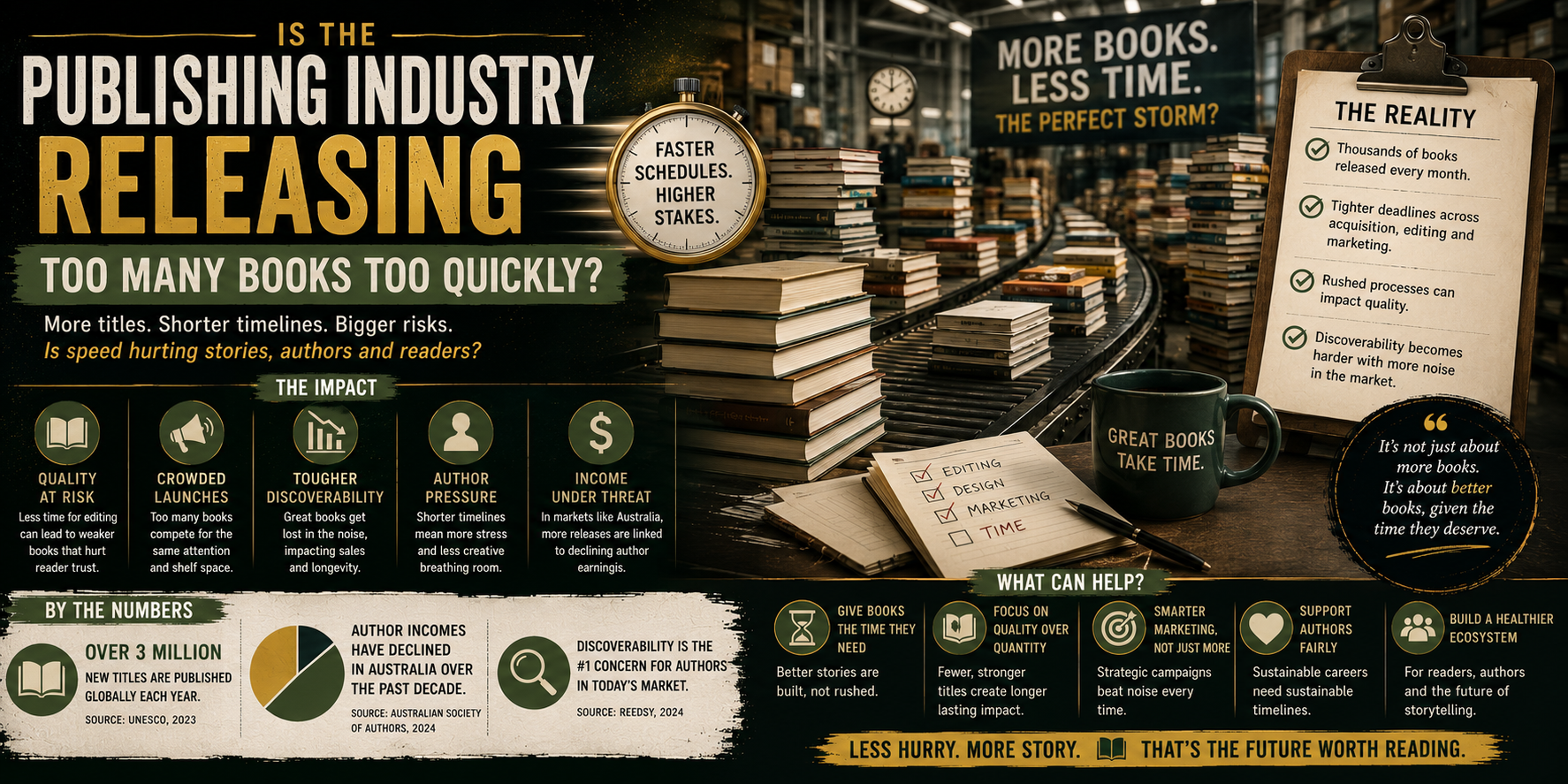 Is the Publishing Industry Releasing Too Many Books Too Quickly?