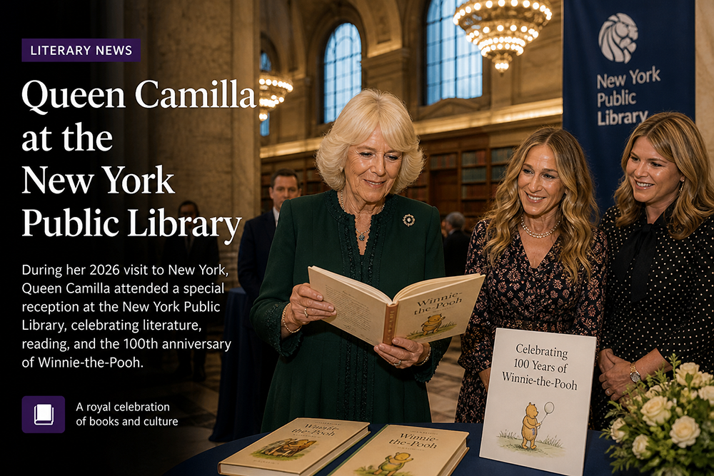 Queen Camilla at the New York Public Library