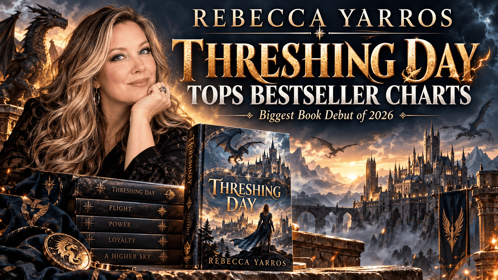 Rebecca Yarros Threshing Day bestseller news