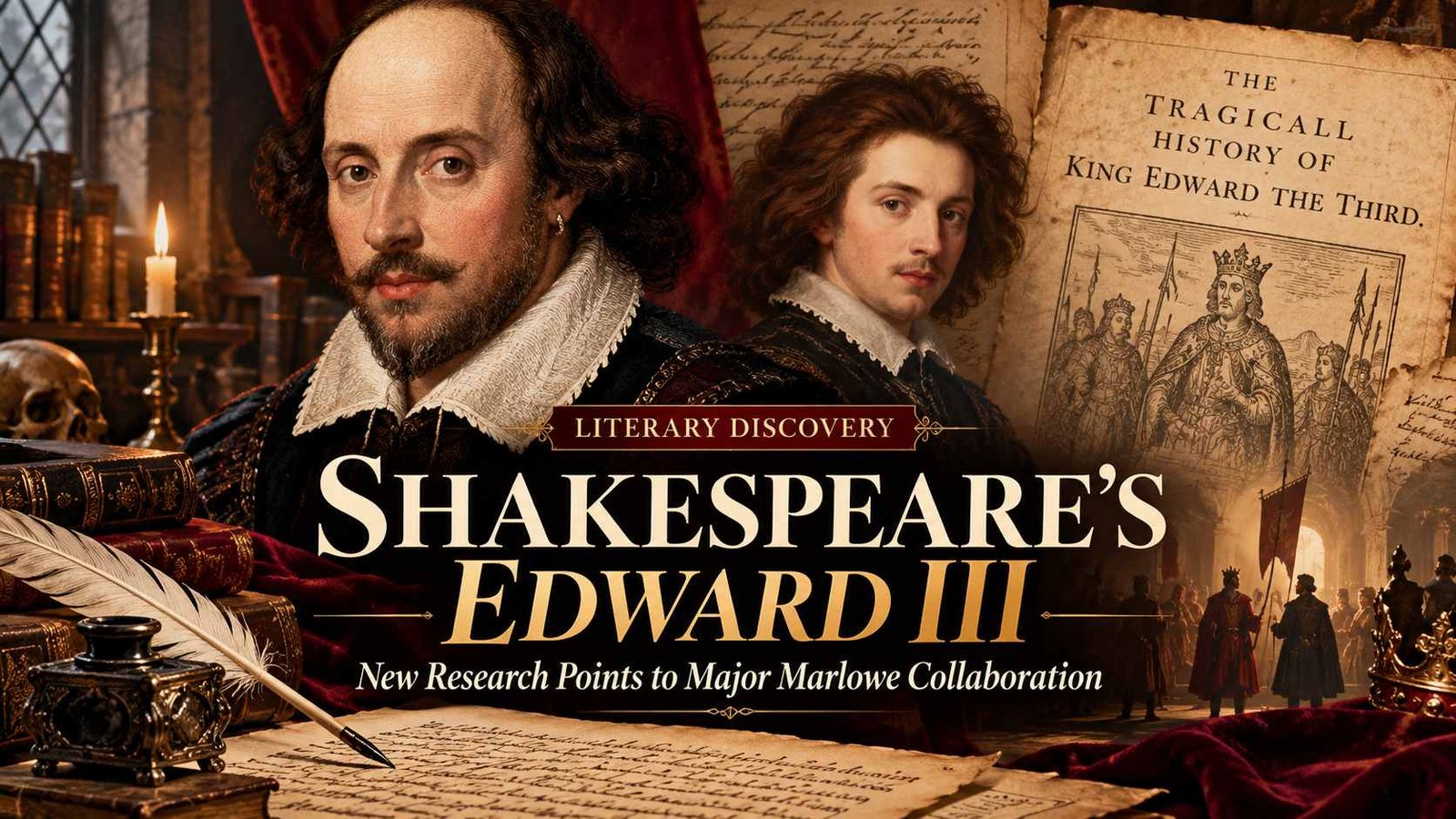 New research links William Shakespeare and Christopher Marlowe to the Elizabethan history play Edward III
