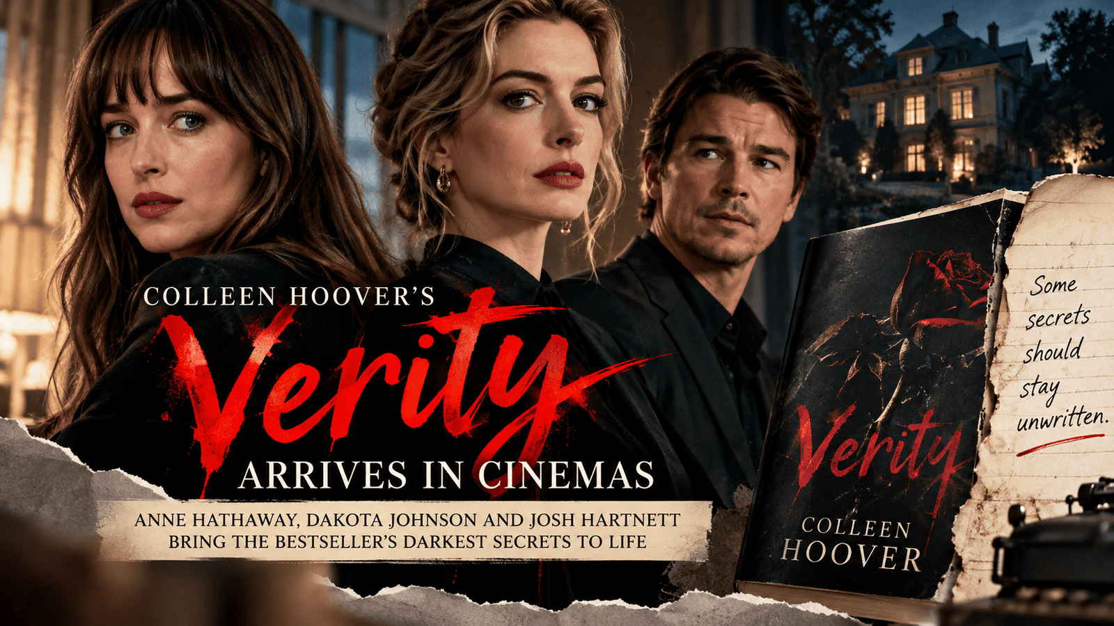 Editorial illustration for the film adaptation of Colleen Hoover's Verity