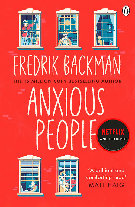 Anxious People book cover by Fredrik Backman