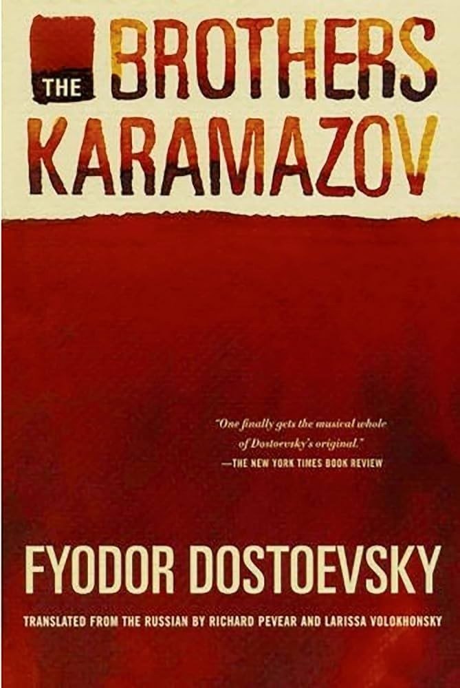 The Brothers Karamazov by Fyodor Dostoevsky book cover
