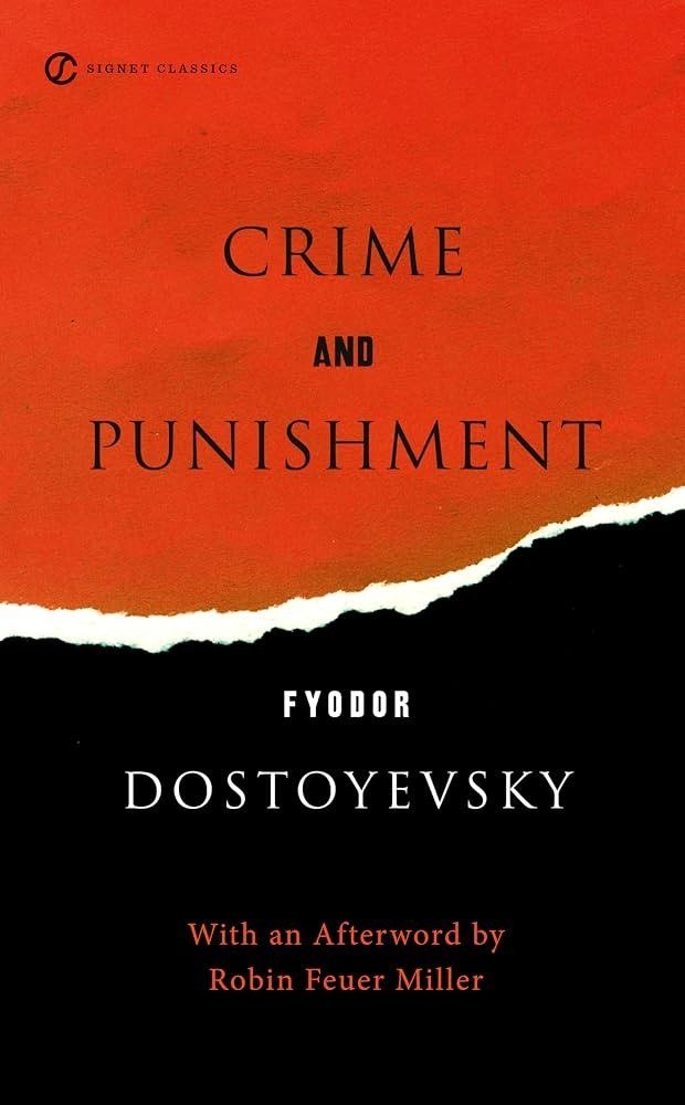 Crime and Punishment by Fyodor Dostoevsky book cover